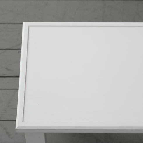 展示台 テーブル ベンチ 白 木製 什器 高さ45㎝ 幅100㎝ 奥行き40㎝ 【C758】