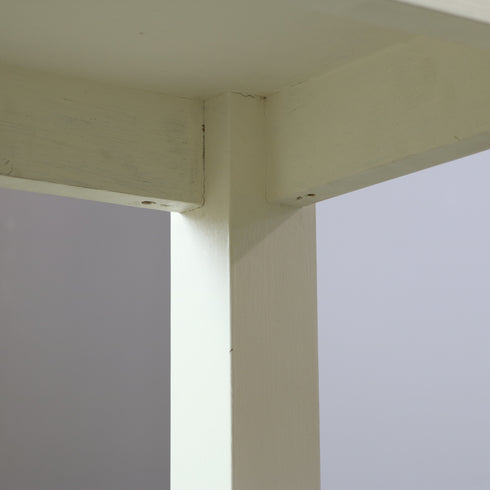 展示台 テーブル ベンチ 白 木製 什器 高さ45㎝ 幅100㎝ 奥行き40㎝ 【C758】