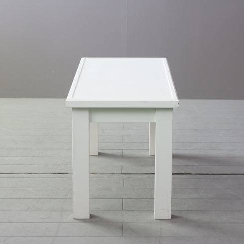 展示台 テーブル ベンチ 白 木製 什器 高さ45㎝ 幅100㎝ 奥行き40㎝ 【C758】