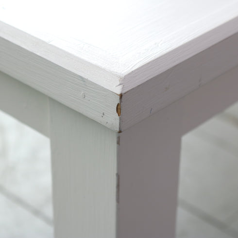 展示台 テーブル ベンチ 白 木製 什器 高さ45㎝ 幅100㎝ 奥行き40㎝ 【C758】