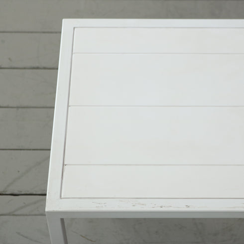 展示台 テーブル アイアンフレーム 白 什器 高さ60㎝ 幅110㎝ 奥行き45㎝ 【C759】