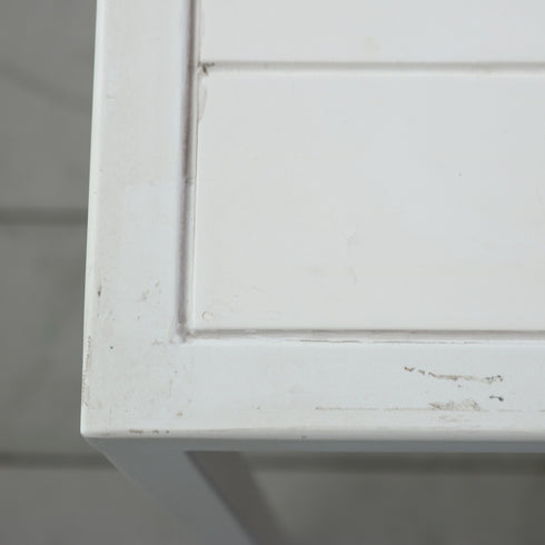 展示台 テーブル アイアンフレーム 白 什器 高さ60㎝ 幅110㎝ 奥行き45㎝ 【C759】