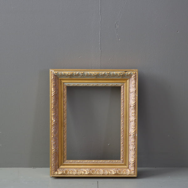 ヴィンテージ 額縁 ゴールド 木製 H38/W31/D6 【G773】