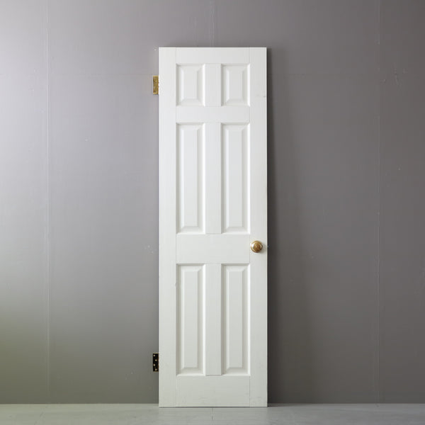 アンティーク調扉 白 木製 高さ197㎝ 幅59㎝ 奥行き3.5㎝ 【C794】