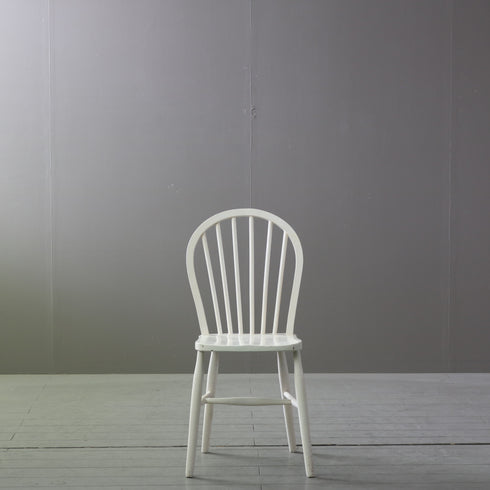 アンティーク調チェア 白 木製 高さ88㎝ 幅44㎝ 奥行き44㎝ 【C796】