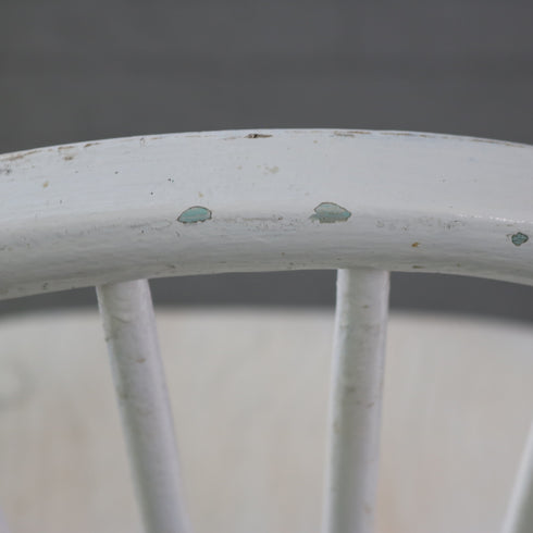 アンティーク調チェア 白 木製 高さ87㎝ 幅44㎝ 奥行き45㎝ 【C797】