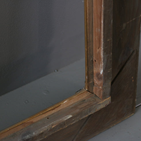 ヴィンテージ額縁 木製 グレー×ゴールド H62/W54/D6 【G798】