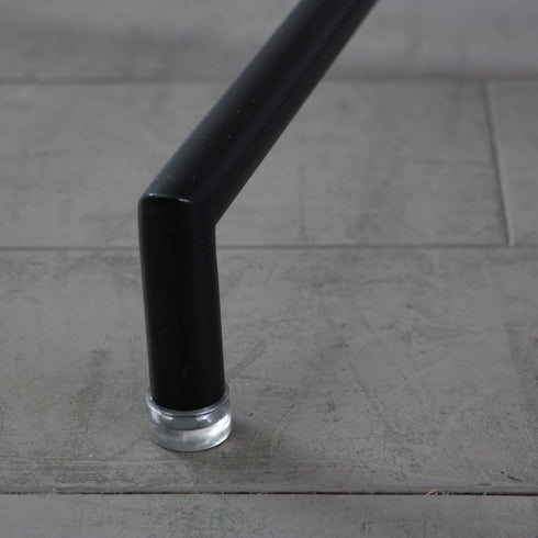 T字ハンガーラック 黒 伸縮 金属製 高さ112㎝ 幅53㎝ 奥行き43㎝ 【A799】