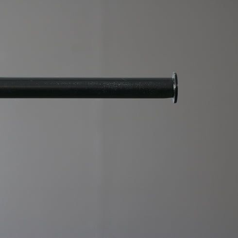 T字ハンガーラック 黒 伸縮 金属製 高さ112㎝ 幅53㎝ 奥行き43㎝ 【A799】