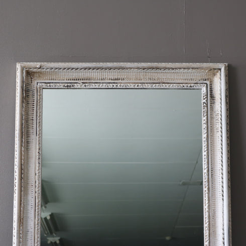 アンティーク調ミラー 木製 什器 高さ181㎝ 幅80㎝ 奥行き6㎝ 【D801】