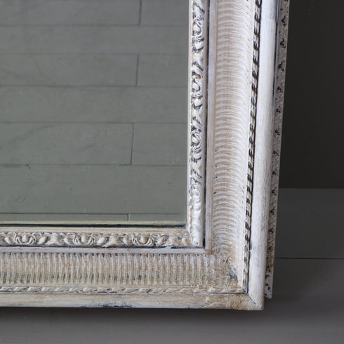 アンティーク調ミラー 木製 什器 高さ181㎝ 幅80㎝ 奥行き6㎝ 【D801】