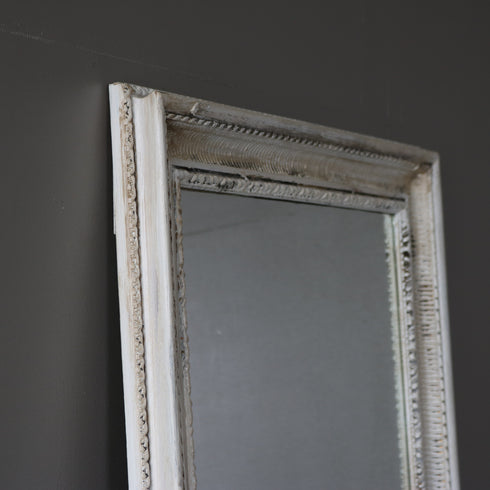 アンティーク調ミラー 木製 什器 高さ181㎝ 幅80㎝ 奥行き6㎝ 【D801】