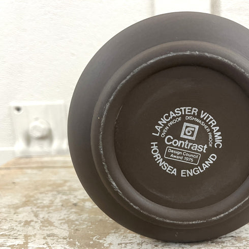 ホーンジー コントラストシリーズ ティーポット(ロウ/高さ約13cm)|イギリス ヴィンテージ食器