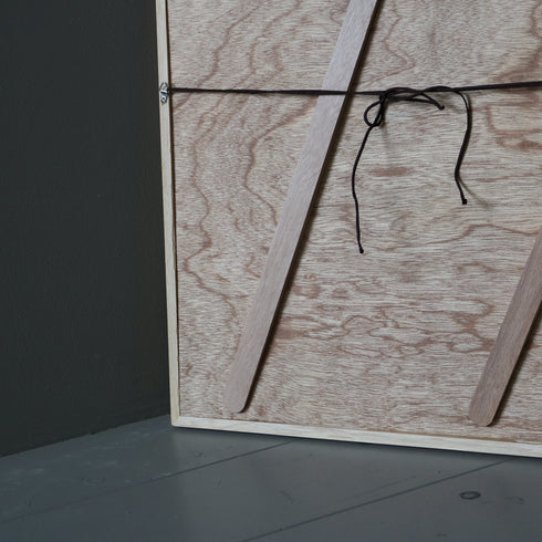 ヴィンテージ ウォールアート 鳥モチーフ ドローイング風 ナチュラル木製フレーム K29【配送料金ランクS】