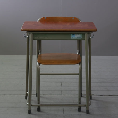 【C803】 学校机/イス SET 高さ70㎝ 幅60㎝ 奥行き40㎝