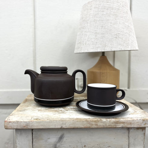 ホーンジー コントラストシリーズ ティーポット(ロウ/高さ約13cm)|イギリス ヴィンテージ食器
