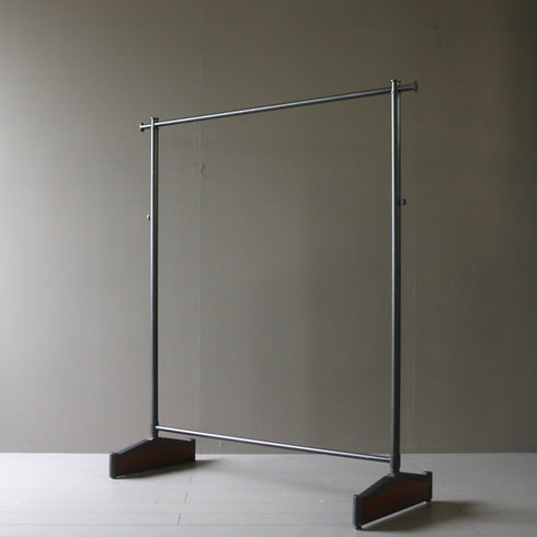 ハンガーラック 伸縮 ウッド×アイアン 什器 高さ138㎝ 幅125㎝ 奥行46㎝ 【配送ランクE】【A16】