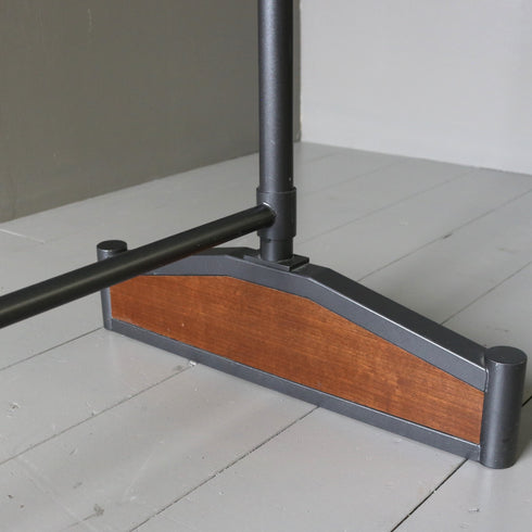 A17 ハンガーラック 伸縮 ウッド×アイアン 什器 高さ138㎝ 幅125㎝ 奥行46㎝