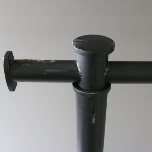 A17 ハンガーラック 伸縮 ウッド×アイアン 什器 高さ138㎝ 幅125㎝ 奥行46㎝