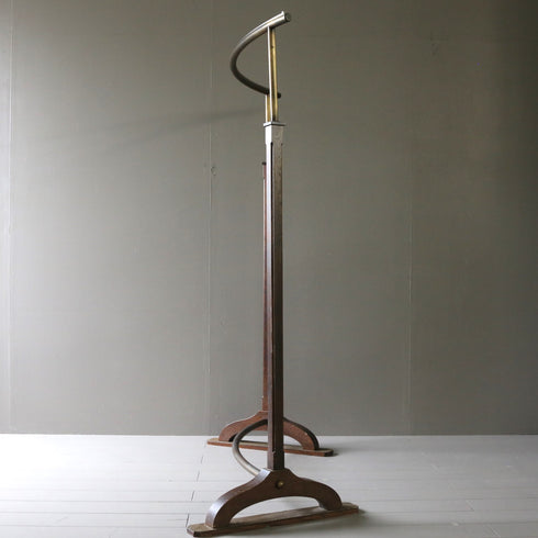 A18 U字ハンガーラック 伸縮 ウッド×アイアン 什器 高さ154㎝ 幅138㎝ 奥行53㎝