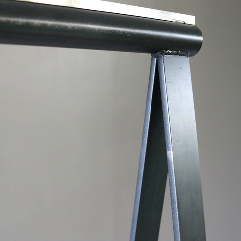 A20 黒ハンガーラック 金属製 什器 高さ156㎝ 幅67㎝ 奥行50㎝