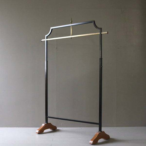 A21 ハンガーラック 伸縮 ウッド×アイアン 什器 高さ155㎝ 幅110㎝ 奥行40㎝