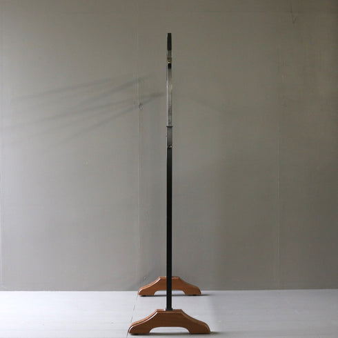 A21 ハンガーラック 伸縮 ウッド×アイアン 什器 高さ155㎝ 幅110㎝ 奥行40㎝