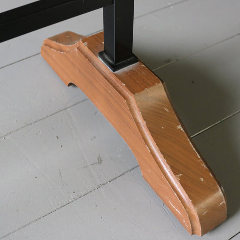 A21 ハンガーラック 伸縮 ウッド×アイアン 什器 高さ155㎝ 幅110㎝ 奥行40㎝