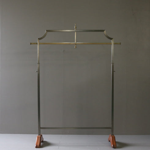 A22 ハンガーラック 伸縮 ウッド×アイアン 什器 高さ148㎝ 幅110㎝ 奥行40㎝