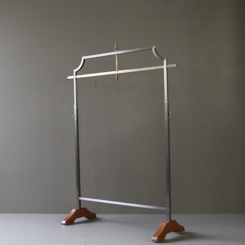 A22 ハンガーラック 伸縮 ウッド×アイアン 什器 高さ148㎝ 幅110㎝ 奥行40㎝