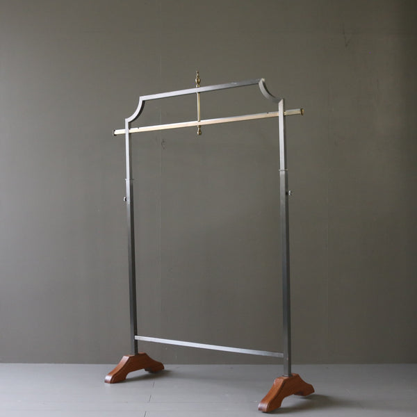 A22 ハンガーラック 伸縮 ウッド×アイアン 什器 高さ148㎝ 幅110㎝ 奥行40㎝