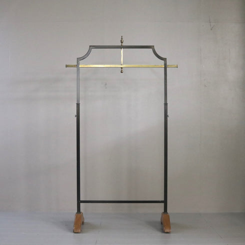 A24 ハンガーラック 伸縮 ウッド×アイアン 什器 高さ154㎝ 幅90㎝ 奥行40㎝