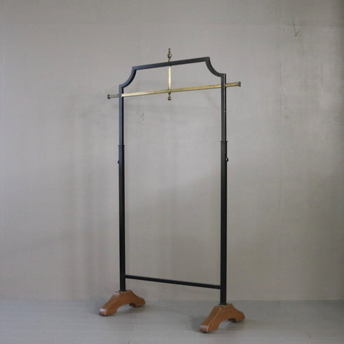 A24 ハンガーラック 伸縮 ウッド×アイアン 什器 高さ154㎝ 幅90㎝ 奥行40㎝