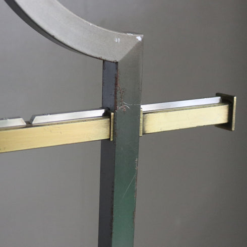 A25 ハンガーラック 伸縮 ウッド×アイアン 什器 高さ149㎝ 幅119㎝ 奥行40㎝