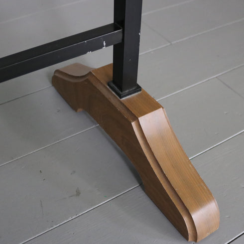 A31 ハンガーラック 伸縮 ウッド×アイアン 什器 高さ155㎝ 幅110㎝ 奥行40㎝