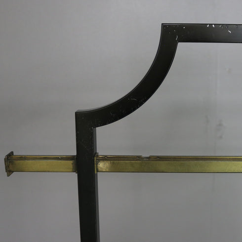 A32 ハンガーラック 伸縮 ウッド×アイアン 什器 高さ154㎝ 幅110㎝ 奥行40㎝