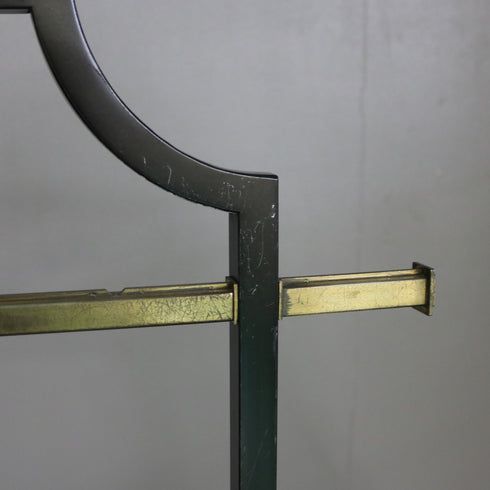 A33 ハンガーラック 伸縮 ウッド×アイアン 什器 高さ154㎝ 幅110㎝ 奥行40㎝