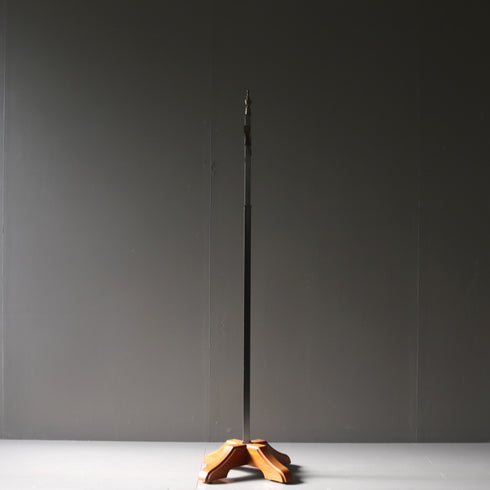 A35 T字ハンガーラック 伸縮 ウッド×アイアン 什器 高さ143㎝ 幅63㎝ 奥行34㎝