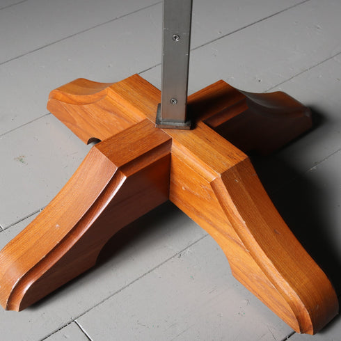 A35 T字ハンガーラック 伸縮 ウッド×アイアン 什器 高さ143㎝ 幅63㎝ 奥行34㎝