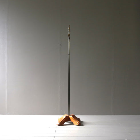 A36 T字ハンガーラック 伸縮 ウッド×アイアン 什器 高さ143㎝ 幅63㎝ 奥行34㎝