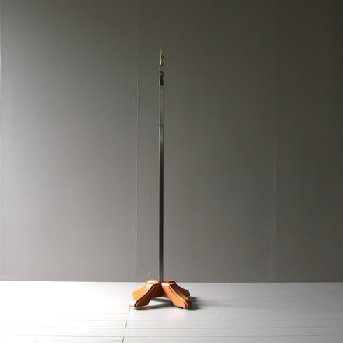 A37 T字ハンガーラック 伸縮 ウッド×アイアン 什器 高さ143㎝ 幅63㎝ 奥行34㎝