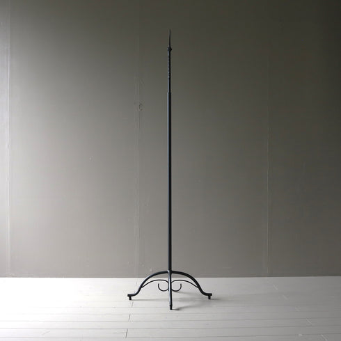 A39 黒ハンガーラック 伸縮 金属製 什器 高さ159㎝ 幅56㎝ 奥行36㎝