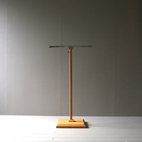 A41 T字ハンガーラック 伸縮 ウッド×アイアン 什器 高さ113㎝ 幅60㎝ 奥行40㎝