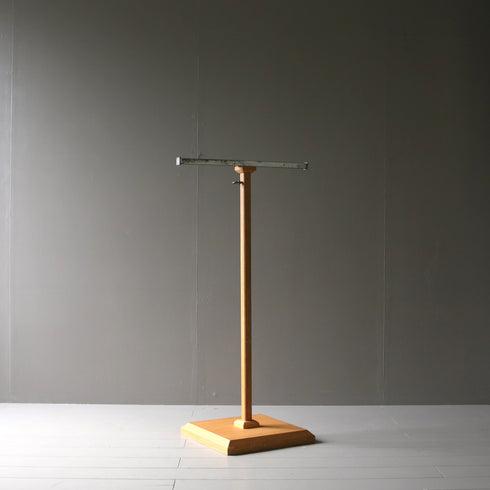 A41 T字ハンガーラック 伸縮 ウッド×アイアン 什器 高さ113㎝ 幅60㎝ 奥行40㎝