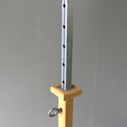 A41 T字ハンガーラック 伸縮 ウッド×アイアン 什器 高さ113㎝ 幅60㎝ 奥行40㎝