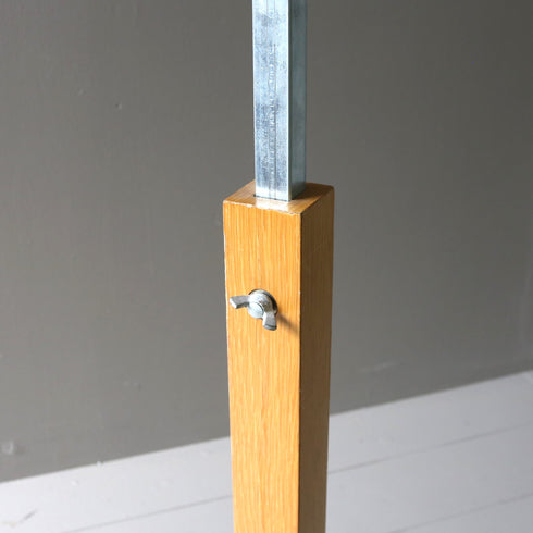 A42 L字ハンガーラック 伸縮 ウッド×アイアン 什器 高さ96㎝ 幅96㎝ 幅33㎝ 奥行40㎝