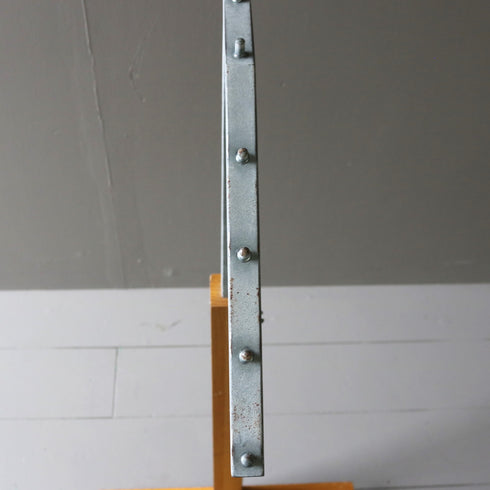 A44 L字ハンガーラック 伸縮 ウッド×アイアン 什器 高さ96㎝ 幅33㎝ 奥行40㎝