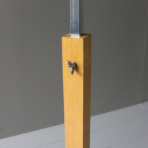 A45 L字ハンガーラック 伸縮 ウッド×アイアン 什器 高さ96㎝ 幅33㎝ 奥行40㎝