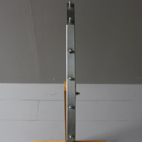 A45 L字ハンガーラック 伸縮 ウッド×アイアン 什器 高さ96㎝ 幅33㎝ 奥行40㎝