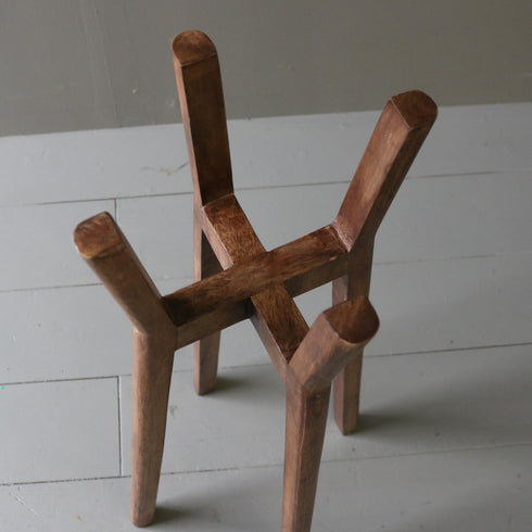 C55 プランタースタンド 木製 什器 高さ72㎝ 幅24㎝ 奥行23㎝